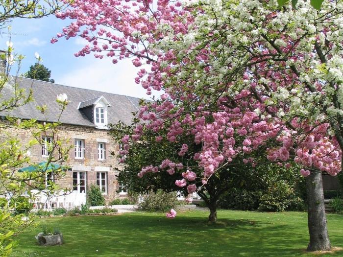 La Longère 1750 30pers Hambye, piscine grand jardin