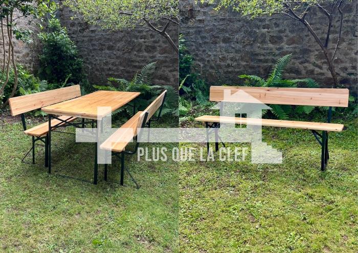 Banc pliant bois