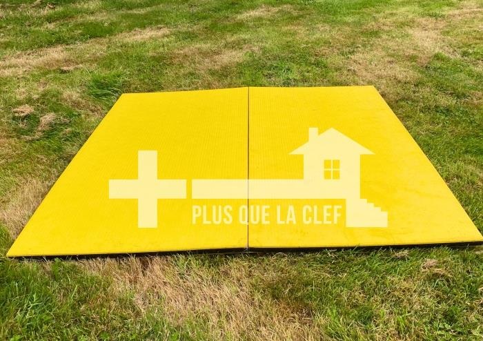 Tapis judo jaune / bleu 2 x 2